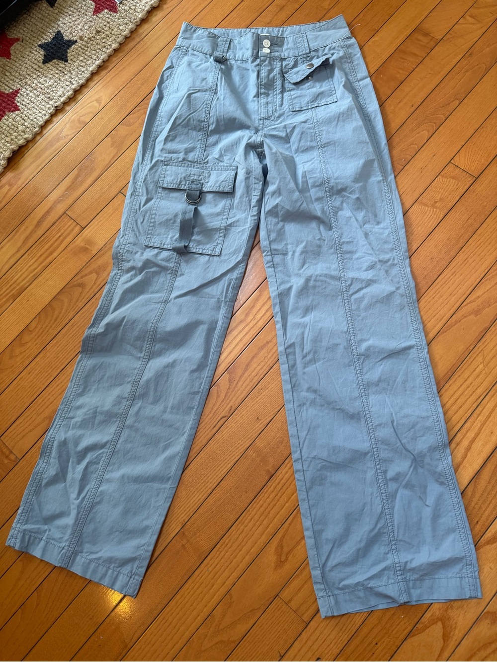 PacSun Light Blue Women's Cargo Pants with Utility Pockets New no tag size 26